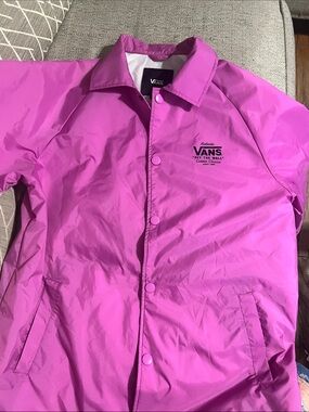 Vans Magenta Coach Jacket with Logo